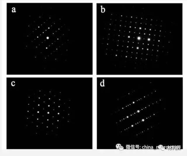 透射电镜电子衍射花样的标定与分析