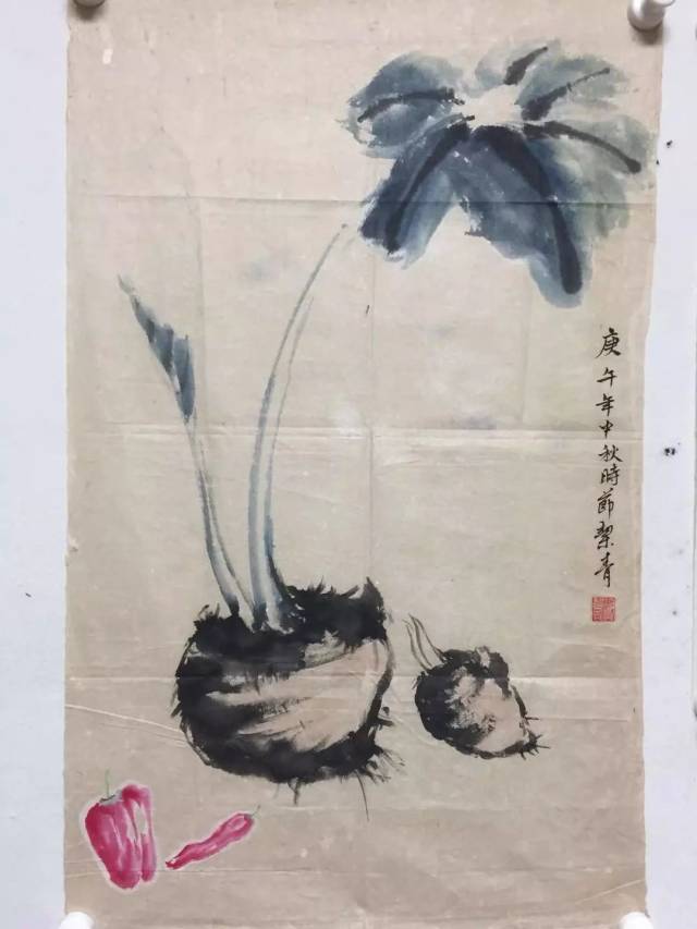 李玉夕先生艺术上刻苦钻研传统绘画技法并努力吸收西画的一些表现方法