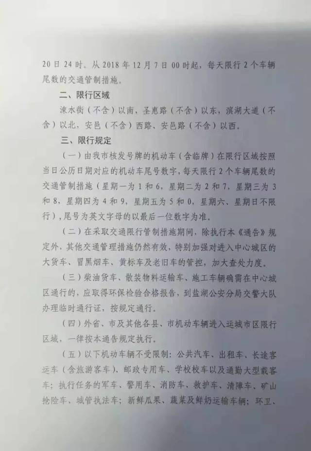 运城车辆限行,真的吗?