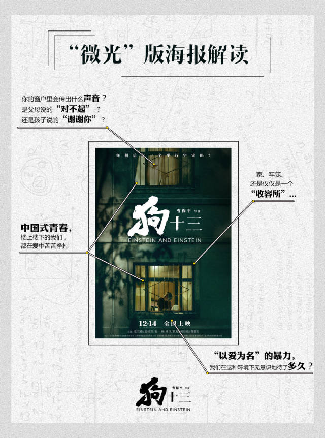 《狗十三》的文案海报,满满都是"中国式残酷青春"!