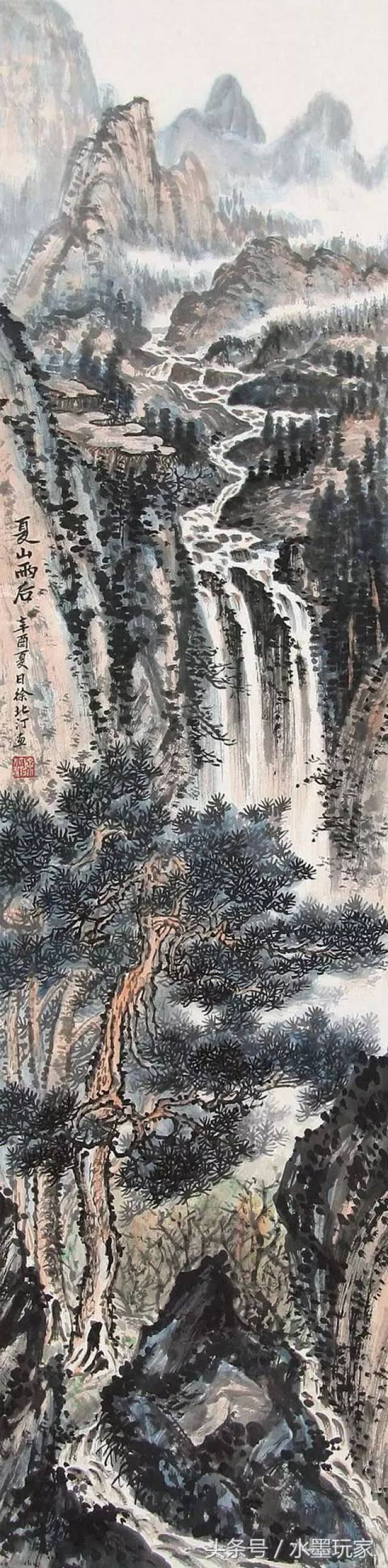徐北汀山水画作品欣赏