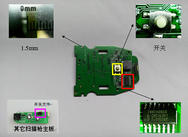 拆解条码扫描器介绍扫描枪组成结构