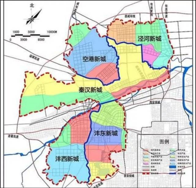 震撼丨九张卫星地图见证咸阳,沣西,沣东十年发展巨变