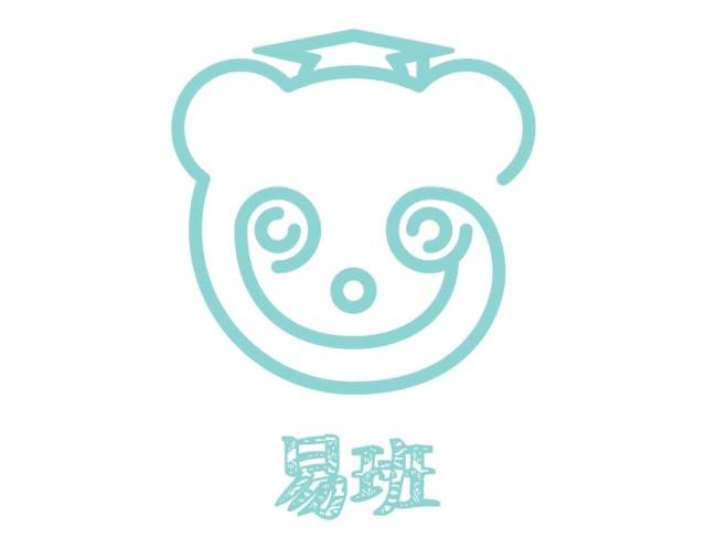 现代形象参考青年教师或当代大学生,手中拿的手机代表易班平台 logo