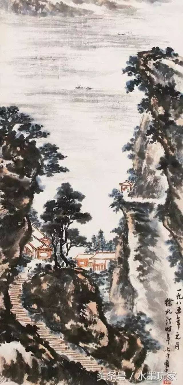 徐北汀山水画作品欣赏