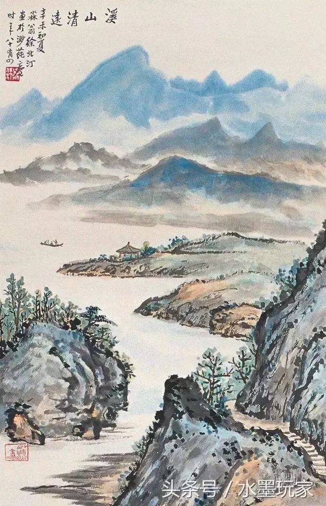 徐北汀山水画作品欣赏