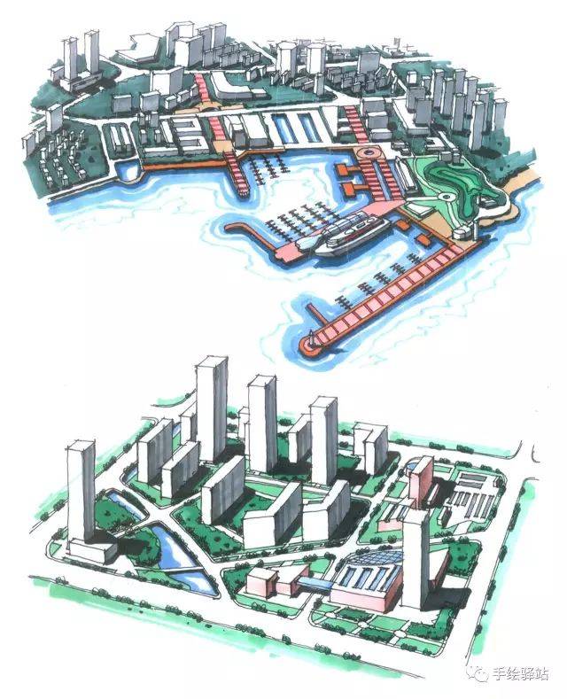 手绘鸟瞰图训练
