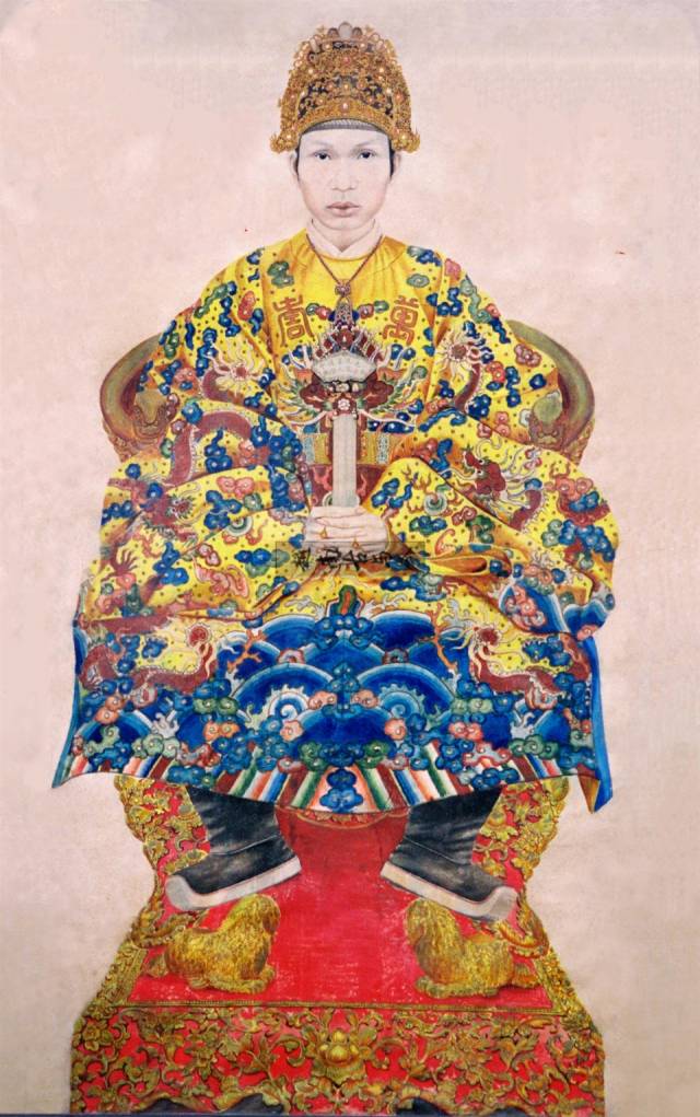 西方人绘制的越南阮朝皇帝画像,从这些帝王长相就能看出越南国运