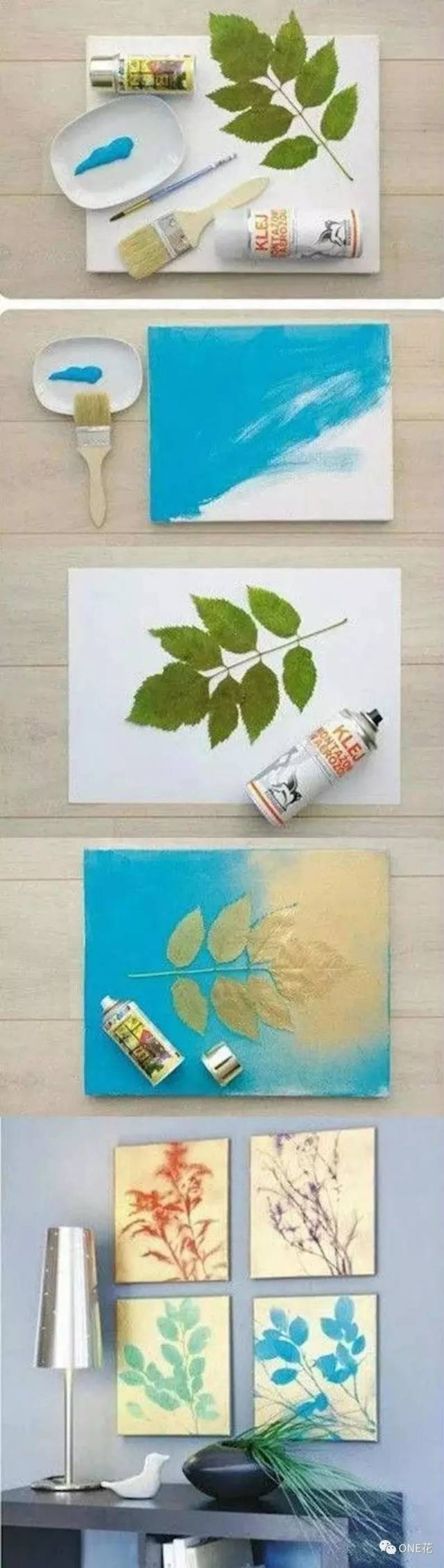 diy 树叶画