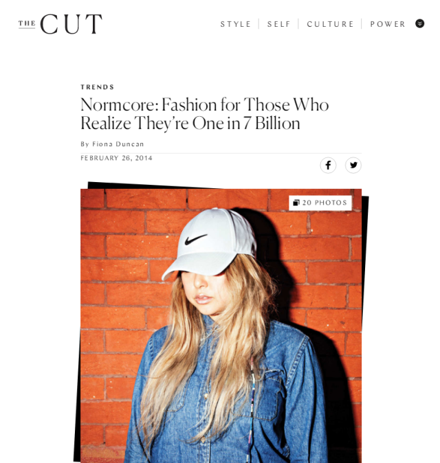 normcore,一种假装平庸的风格