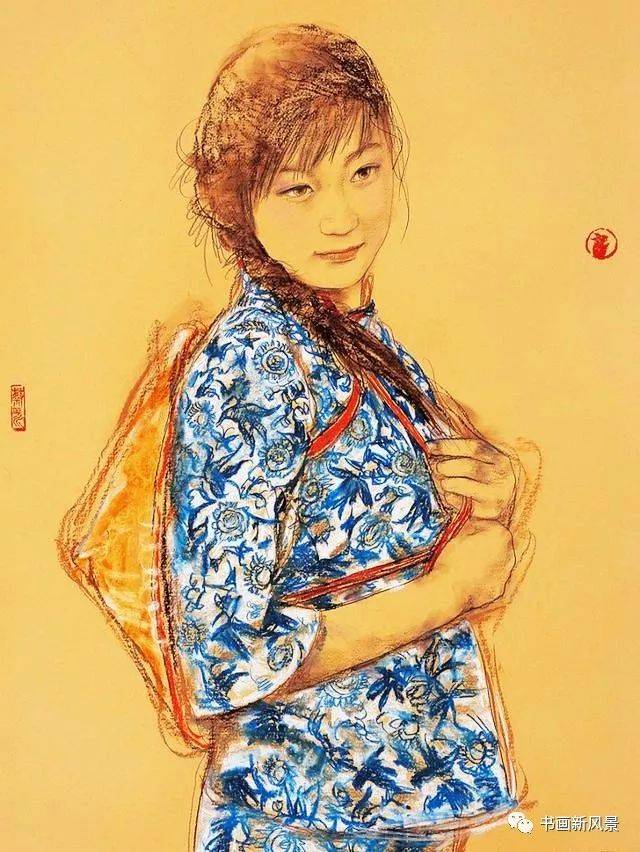 飞舞的线条:蔡玉水的彩铅美女画