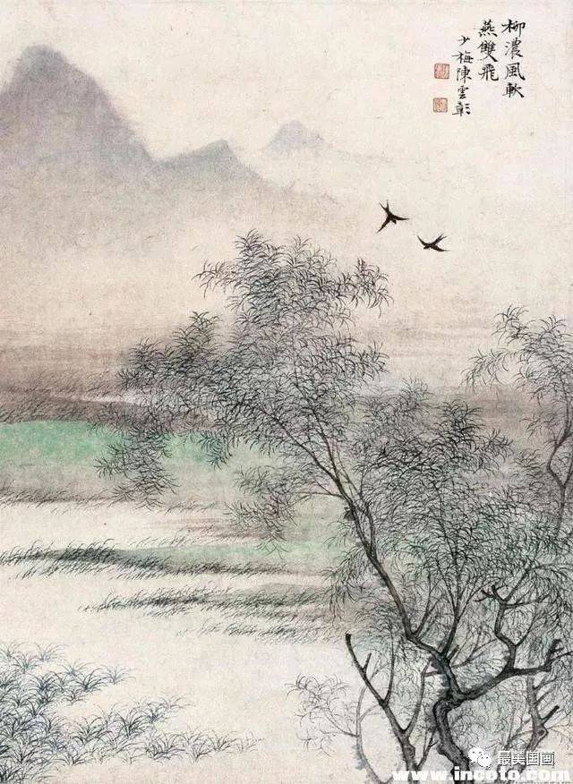 国画名家精品山水画100幅,看尽大千世界!