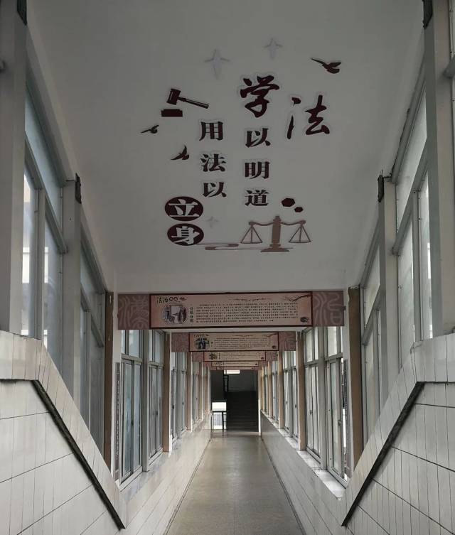 学校 法治文化角名称 慈溪市上林初级中学东校区 法治文化长廊 慈溪市