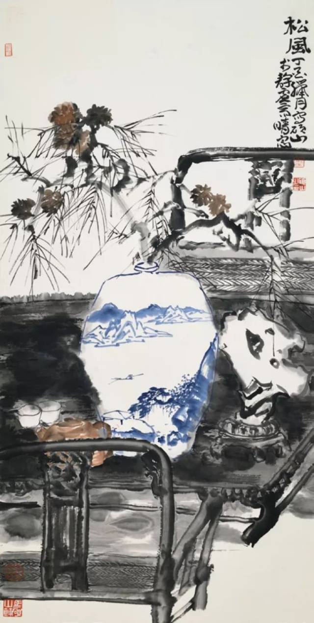 马硕山  1963年生于山东淄博,现为中国国家博物馆研究员,书画院专职