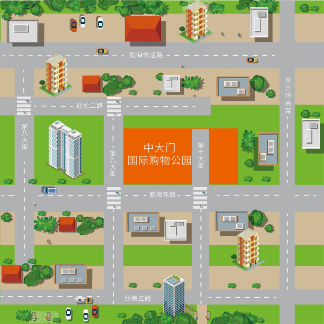 经开区航海东路第十大街 乘车路线: 1,公交319路/321路/600路/727路