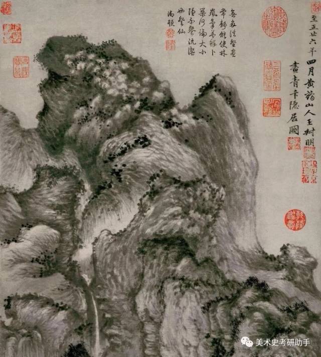 明·王蒙 青卞隐居图