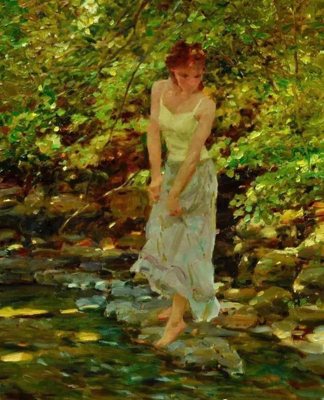 美国现实主义画家 david hettinger 人物风景画