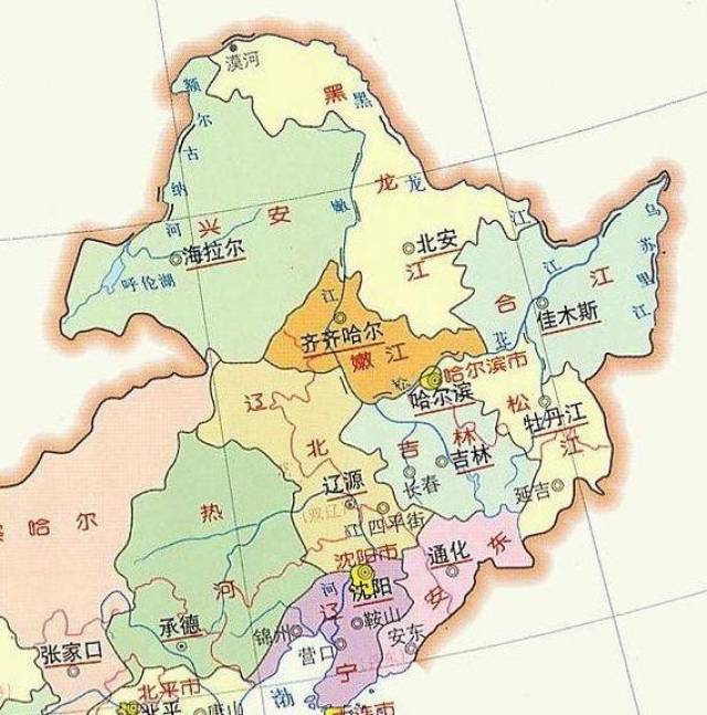 由于各方面的关系,中原王朝和北方游牧部落,围绕东北地区的控制区图片