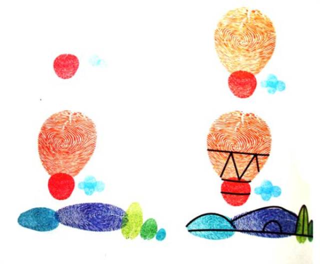 用指纹作画吧,一波手指画素材还怕没创意吗!
