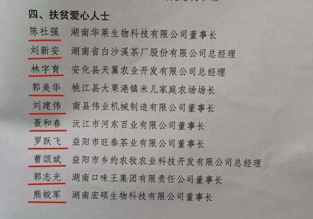 湖南华莱陈社强获评"扶贫爱心人士"_手机搜狐网