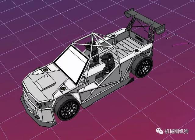 【其他车型】tubecar钢管车皮卡车模型3d图纸 stp格式