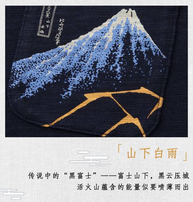 优衣库 |【合作款】北斋蓝系列,和风浮世绘!