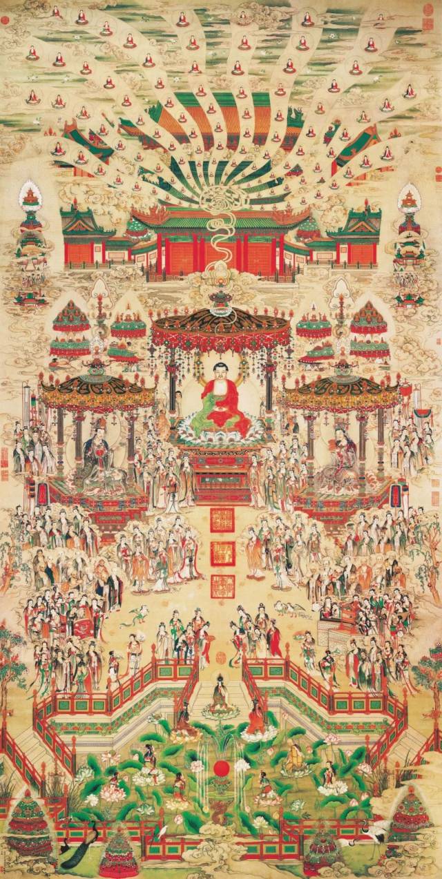清    丁观鹏 极乐世界图