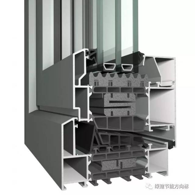 断桥铝被动窗专用型材断面