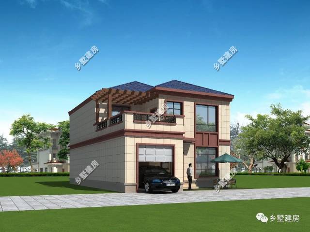 乡墅建房(农村右下角)五百套图片自建房别墅设计施工别墅任你选!庭院中式图纸国内图片