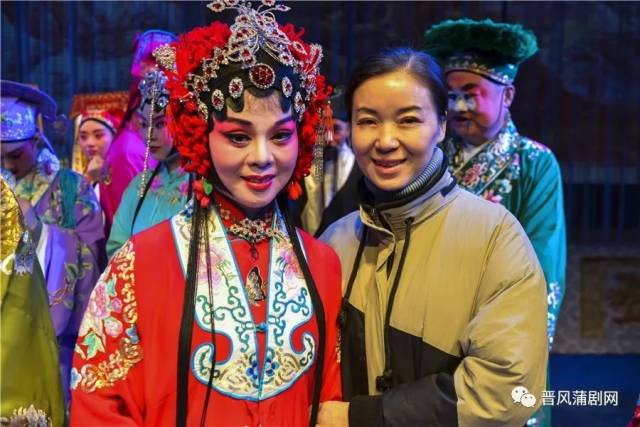 上图:蒲剧名家吉有芳也是秦腔演员的偶像