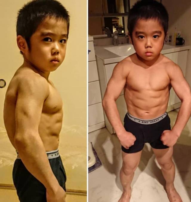 8岁日本男孩,模仿李小龙而成名,新片中动作有模有样与