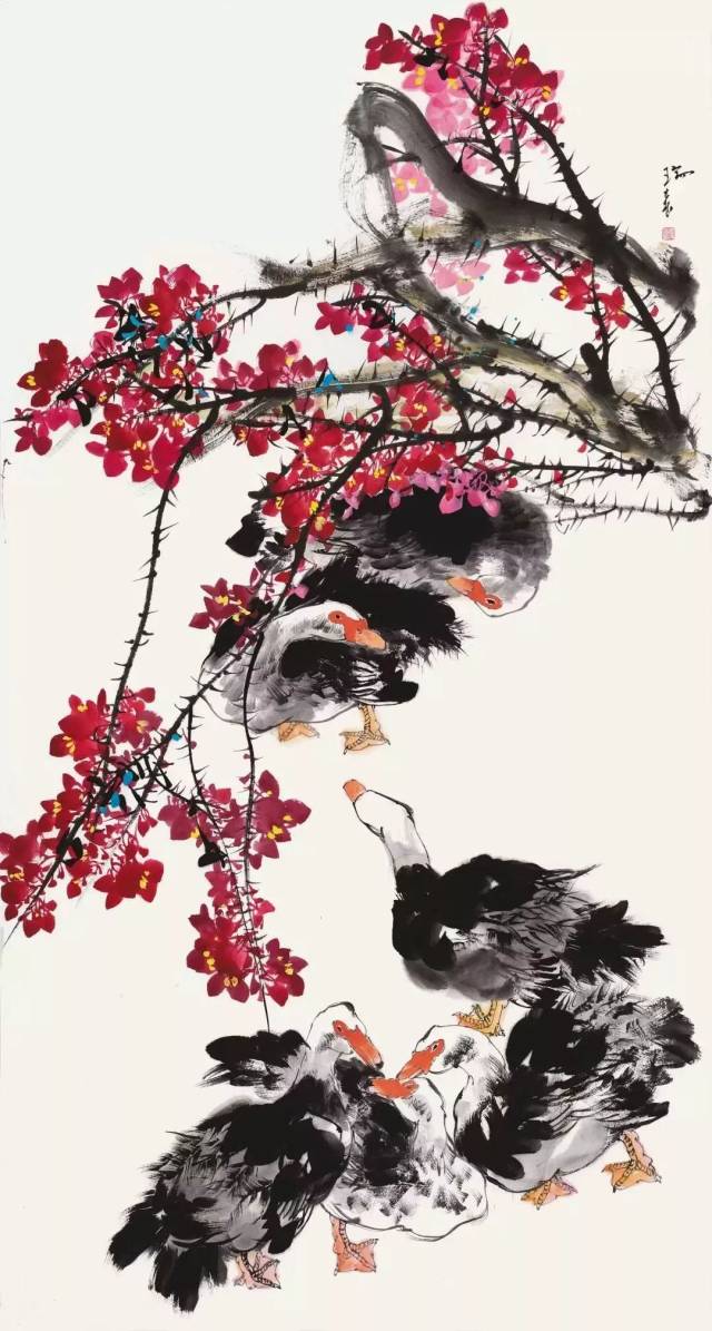 吉瑞森:画一幅花鸟画代替我的自画像(90幅)