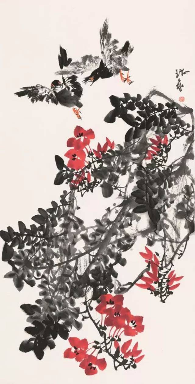 吉瑞森:画一幅花鸟画代替我的自画像(90幅)