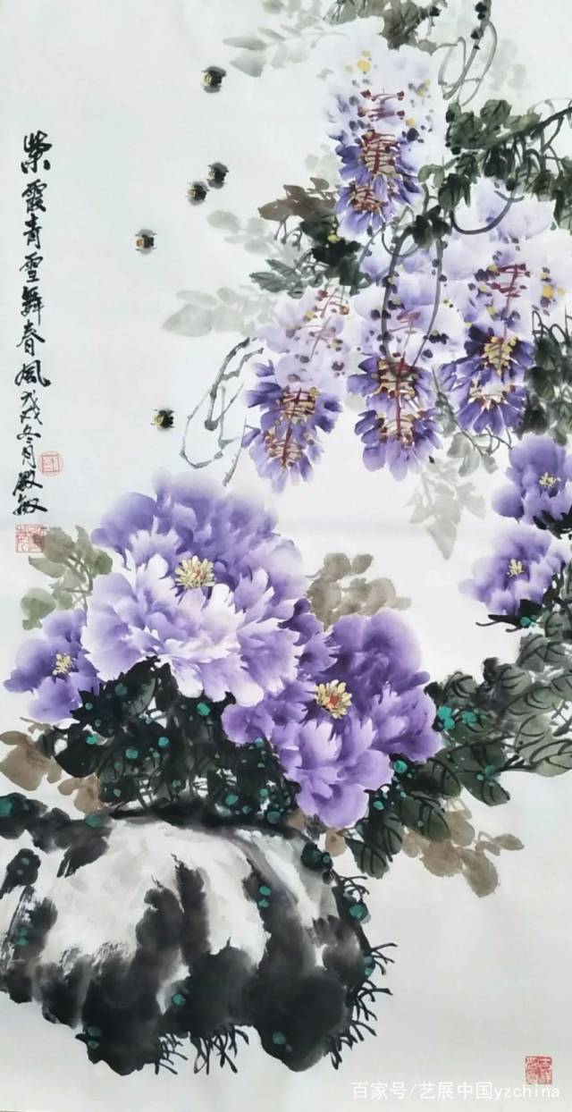 《紫气东来》52x100cm