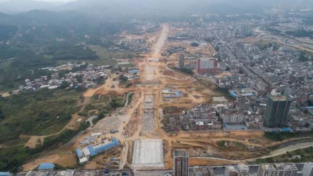 陆河大道延伸段实景图