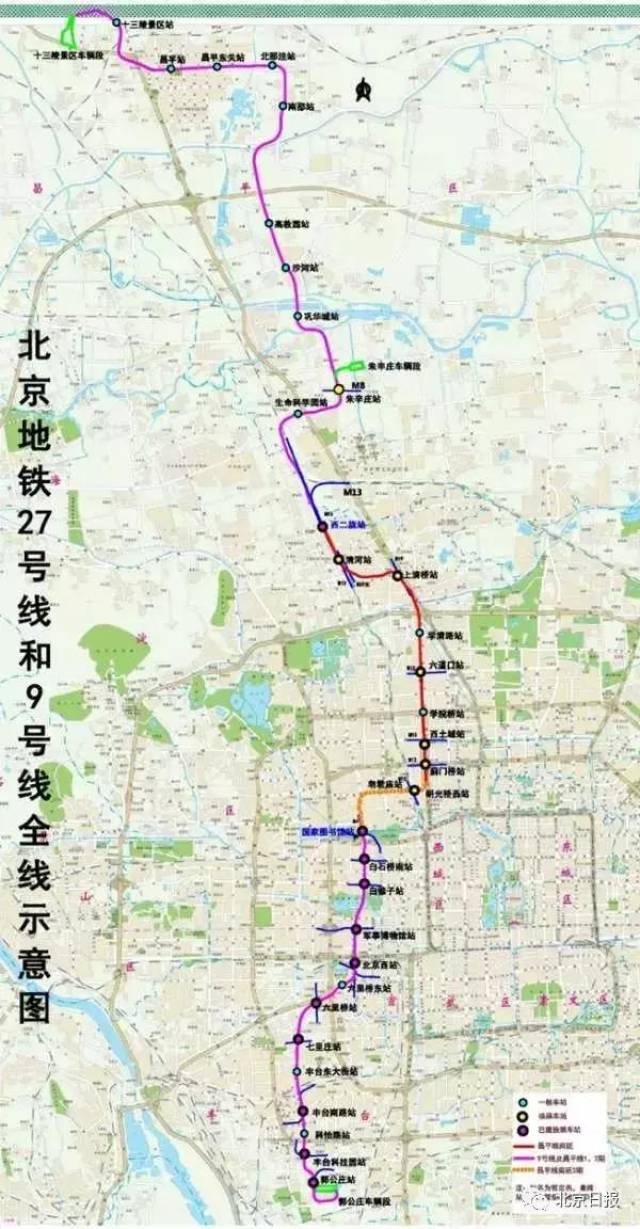 清河站→可以换乘地铁13号线,未来的19号线支线 7座车站中 5座可换乘