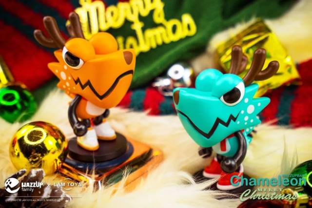 变色龙系列盲盒圣诞节(充满阳光的圣诞) wazzupbabychameleon 变色龙
