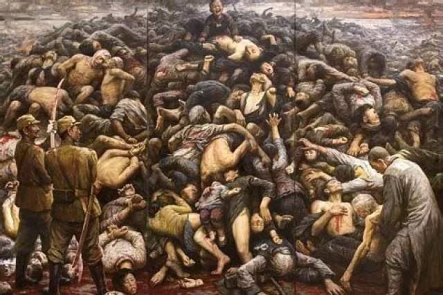 南京大屠杀遇难者总计达 30万人以上. 人间炼狱