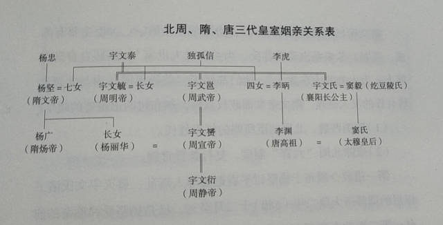 一张图看懂隋唐,杨坚代北周李渊代隋,原来是帮亲戚在打架