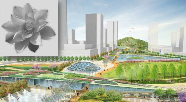 济南中央商务区轨道交通绸带公园站穹顶设计方案公示