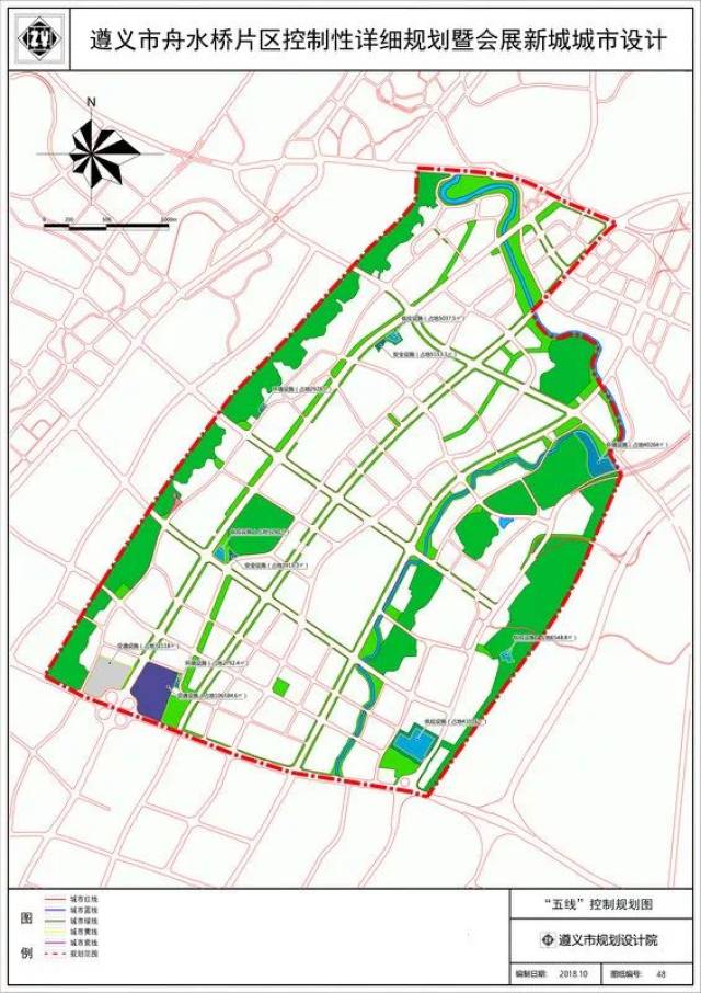 遵义市舟水桥片区规划图出炉,定位为遵义城市新中心!