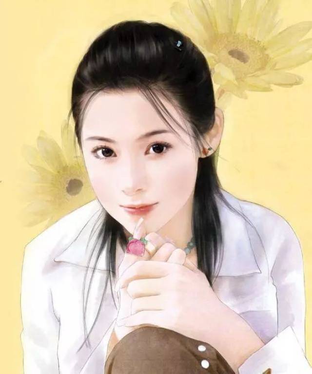 插画师庆光手绘言情风古装女子丨插画欣赏