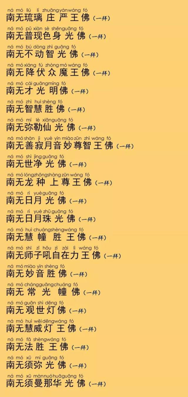 简体注音|礼佛大忏悔文