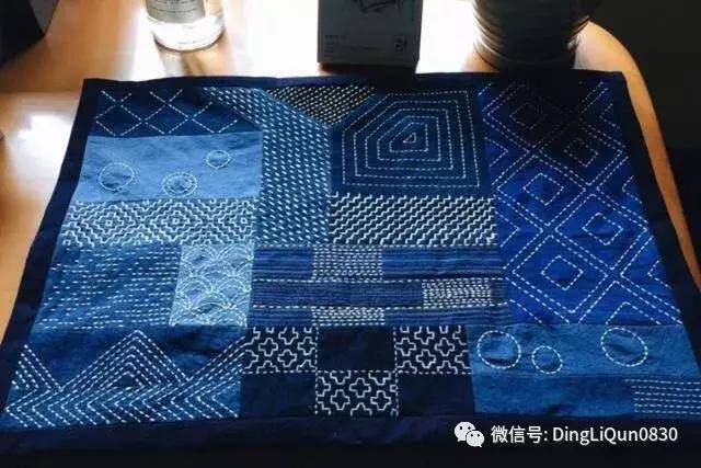 【刺绣作品】刺子绣衣物,包包,垫子等作品欣赏