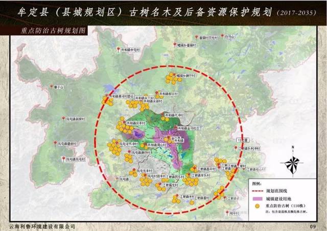 《牟定县古树名木及后备资源保护规划(2017-2035年)》实施前公布