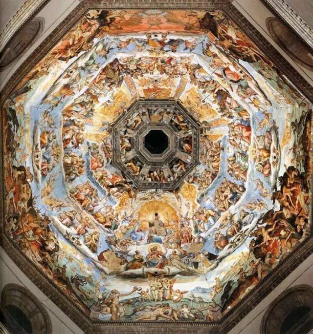 瓦萨里    《末日审判》,绘于圣母百花大教堂的穹顶 弗朗西斯科 文艺
