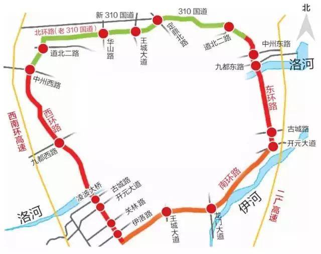 中心城区路网更畅通 ★  洛阳步入"环"时代 ★ 7月20日,南环路全线