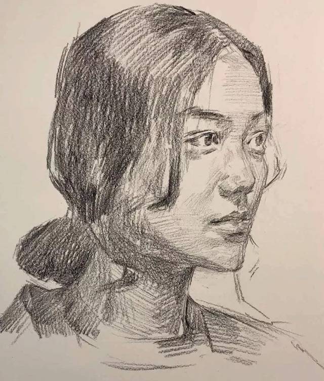 第二九七集 朱传奇教你画高颜值的四分之三侧女青年素描头像