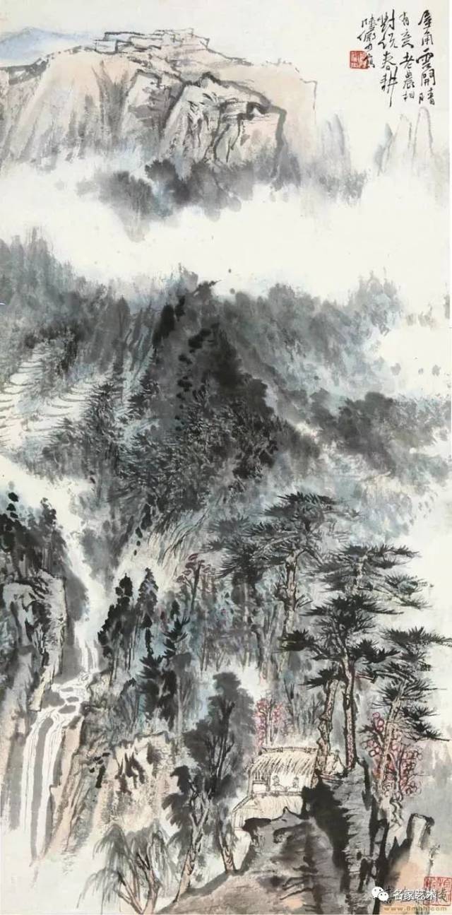 自己突出风格的近代画家,除了黄宾虹先生之外,大约也只有陆俨少先生了