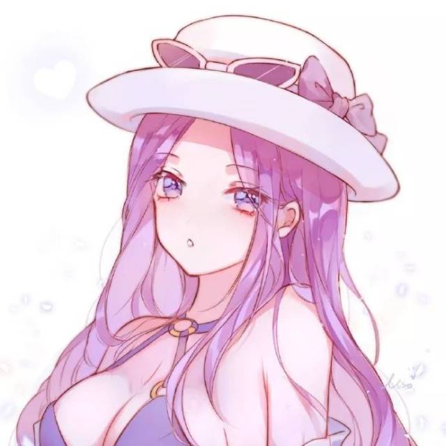 紫色系女生头像
